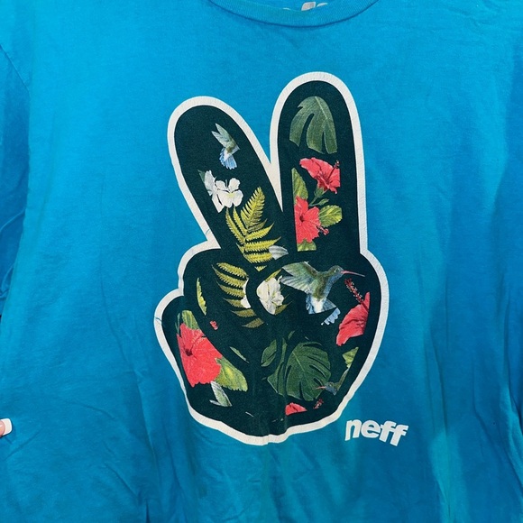 Neff Blue Graphic Tee - Picture 4 of 4